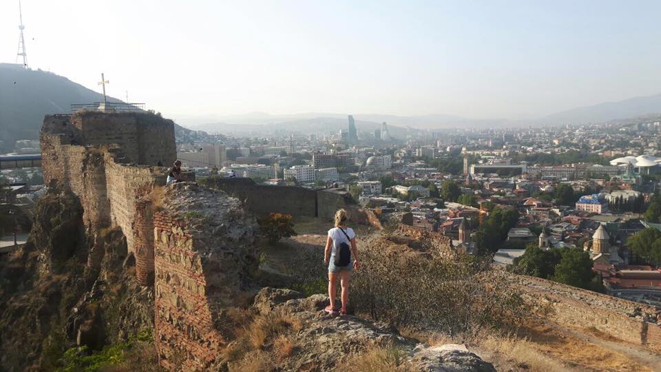 View over Tiblisi from the Narikala Fortress
