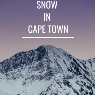 Snowfall in Ceres, cape Town