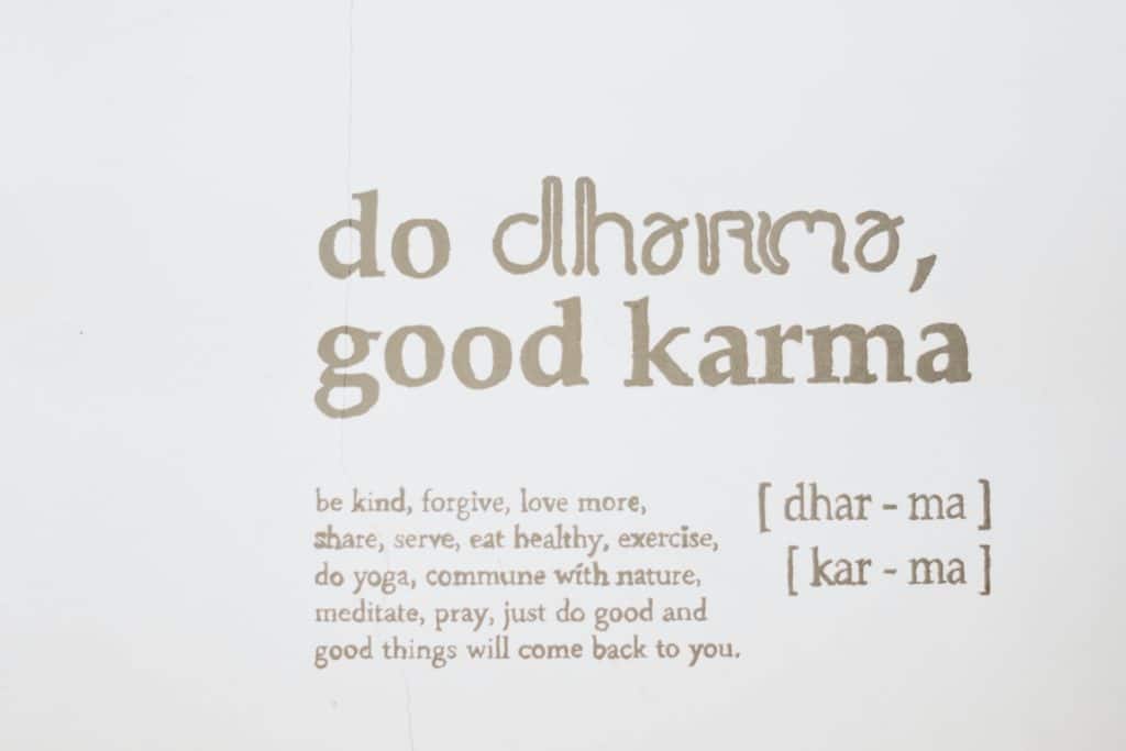 do dharma good karma