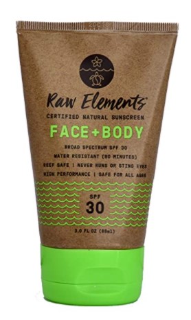 Raw Elements eco-friendly sunscreen