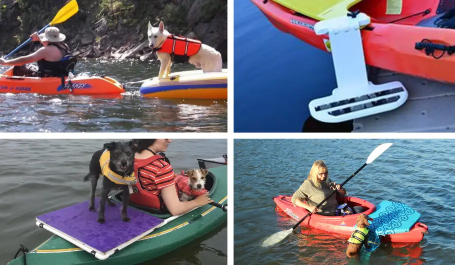 Dog kayak sidecar options.