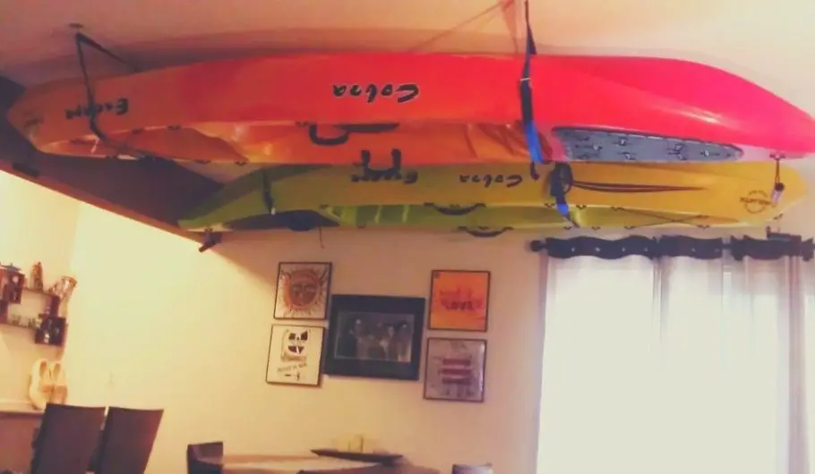 store kayak in apartment